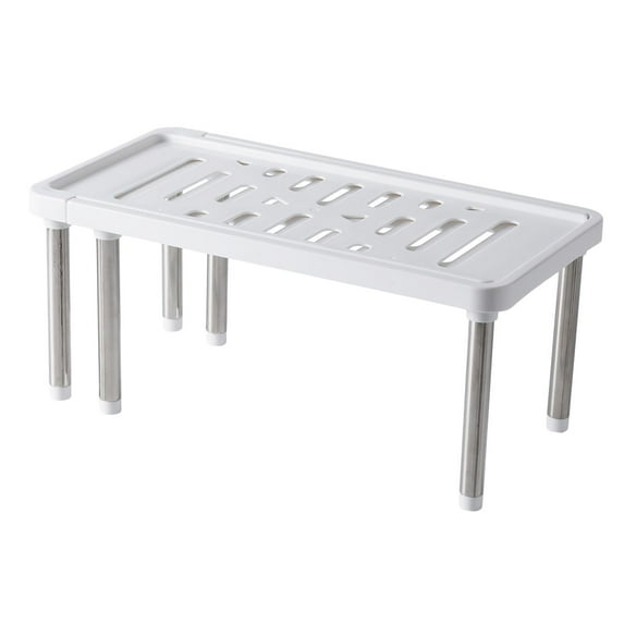 under Kitchen Sink Shelf Storage Adjustable Cupboard Rack Cabinet Organiser Unit - White