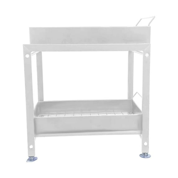 under Sink Shelf Organizer, Undersink Organizers Pull Out Drawer, Tray Sliding Cabinet Basket Organizer for Cupboard, Office White 22x36x39cm