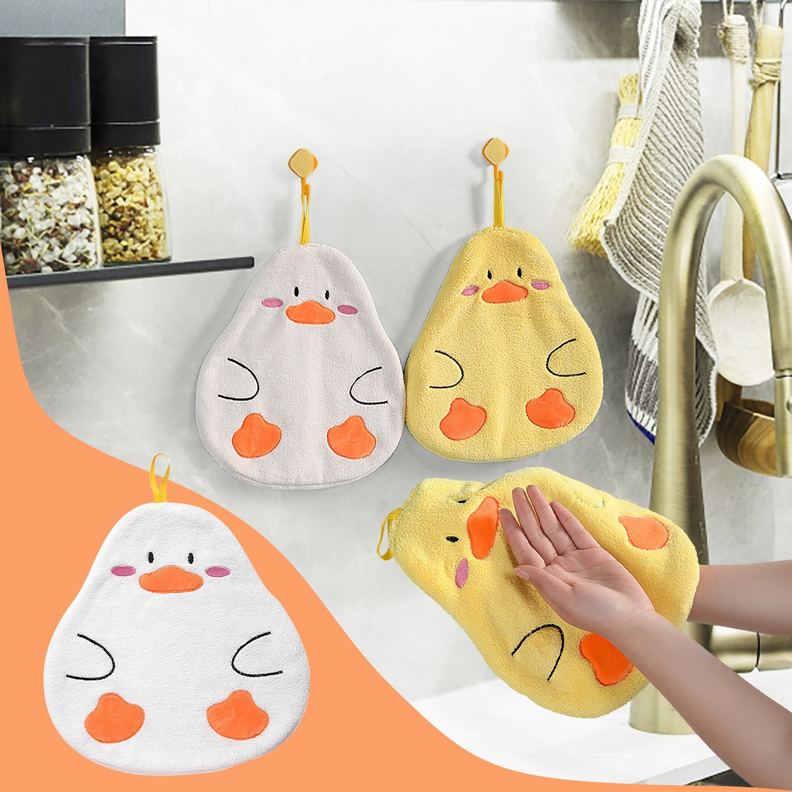 under The Canopy Towels Cartoon Hand Towel Can Be Hung Super Absorbent