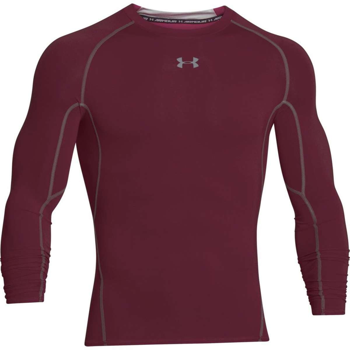 Under Armor Heatgear Armor Long Sleeve Compression Jersey Red Men