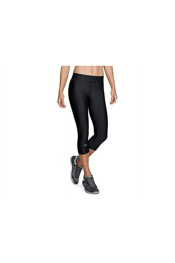 Women's HeatGear Armour Capris Leggings, Black XS
