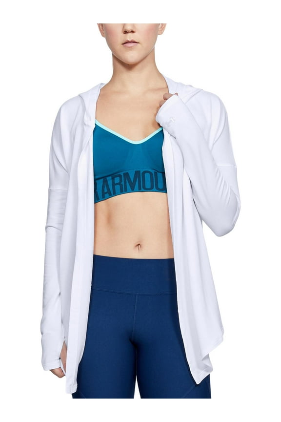 women's modal terry open closure long sleeve shirt