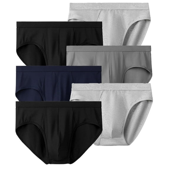 NKZNKZ Brief Underpants Low Rise Briefs Men's Stretch Brief Men's Briefs Underwear Men's Dyed Brief 6-Pack -SIZE M