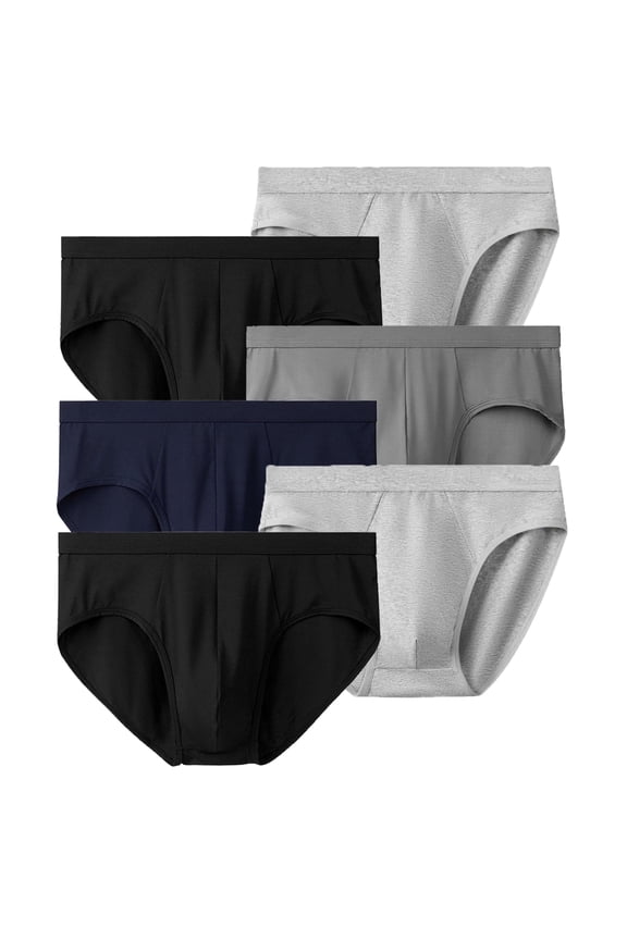 Brief Underpants Low Rise Briefs Men's Stretch Brief Men's Briefs Underwear Men's Dyed Brief 6-Pack -SIZE M