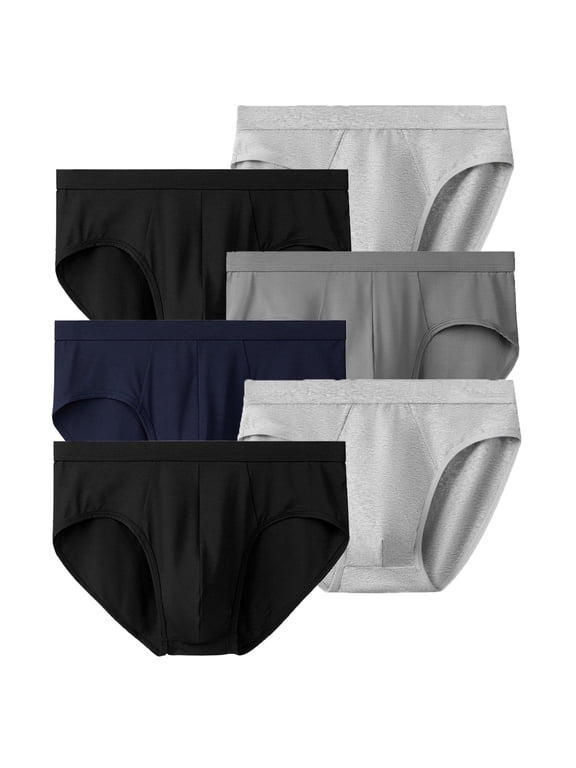 Brief Underpants Low Rise Briefs Men's Stretch Brief Men's Briefs Underwear Men's Dyed Brief 6-Pack -SIZE M