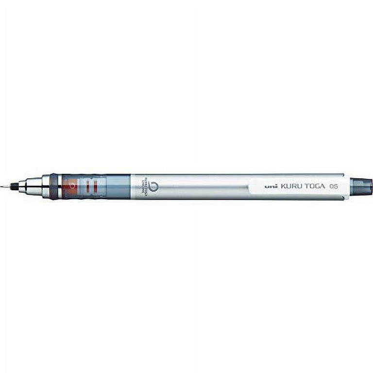 uni Kurutoga Mechanical Pencil Standard, 0.5mm, Silver (M54501P.26) 