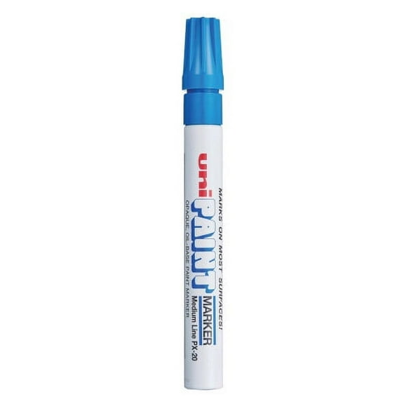 uni Paint Permanent Marker, Medium Bullet Tip, Blue, Each