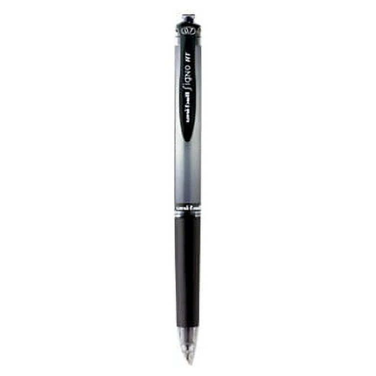 uniball 207 Impact RT Gel Pen - Bold Pen Point - 1 mm Pen Point Size - Refillable - Retractable - Black Gel-based Ink - 4 / Pack