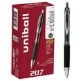thumbnail image 1 of uni-ball 207 Retractable Gel Pens, Micro Point, Black, Box of 12, 1 of 2