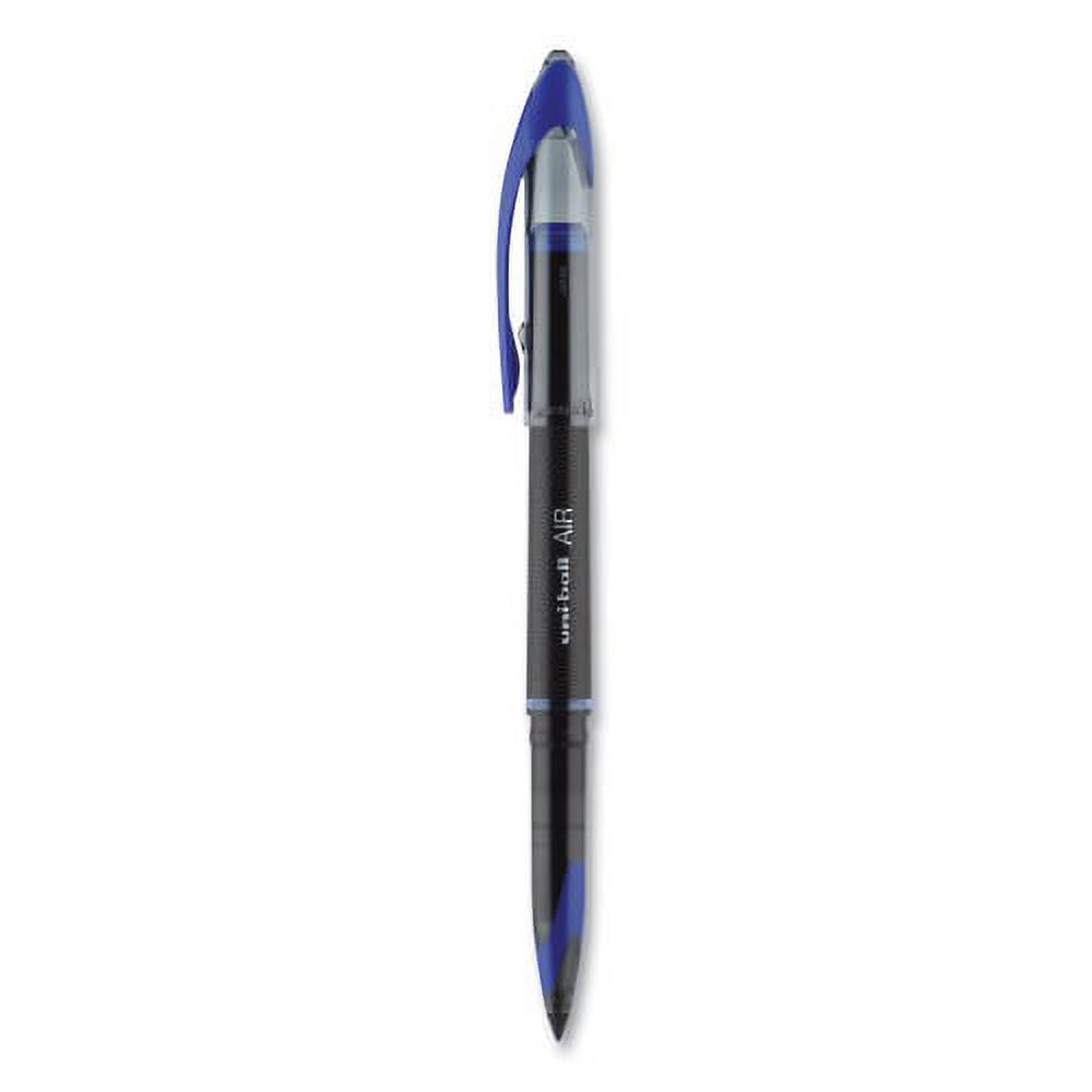uniball AIR Porous Roller Ball Pen, Stick, Medium 0.7 mm, Blue Ink