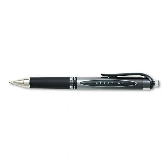 uni-ball : Gel Impact Retr Roller Ball Pen, Black Ink, Bold, 1.0 mm -:- Sold as 2 Packs of - 1 - / - Total of 2 Each