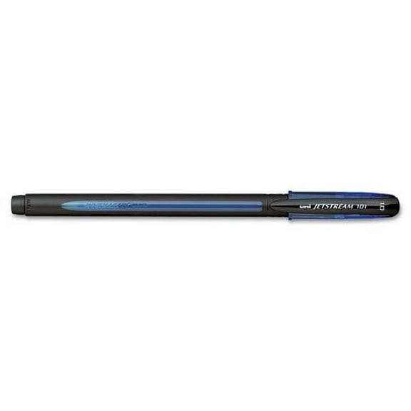 uni-ball - Jetstream 101 Roller Ball Stick Water-Resistant Pen, Blue Ink, Medium, Dozen 1768012 (DMi DZ
