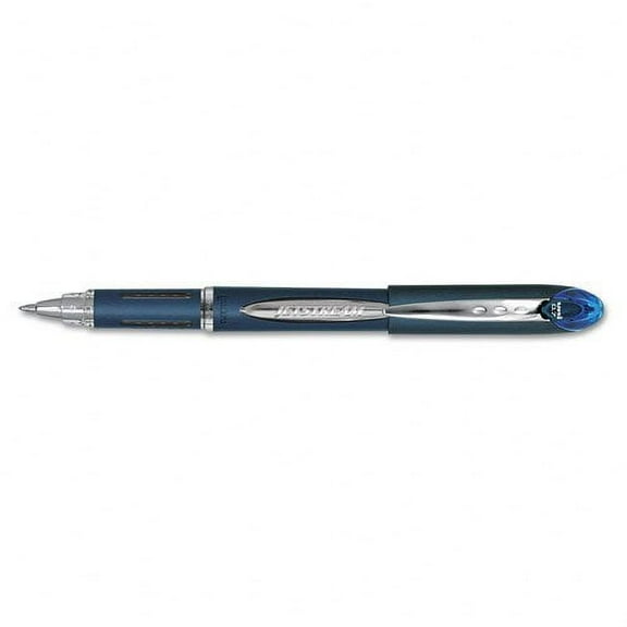 uni-ball : Jetstream Stick Roller Ball Pen, Blue Barrel/Ink, Med Point, 0.70 mm Line Size -:- Sold as 2 Packs of - 1 - / - Total of 2 Each