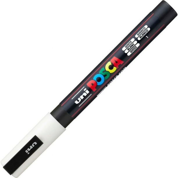 uni Posca PC-3M Paint Markers - Fine Marker Point - White Water Based, Pigment-based Ink - 6 / Pack uni Posca PC-3M Paint Markers - Fine Marker Point - White Water Based, Pigment-based Ink - 6 / Pack