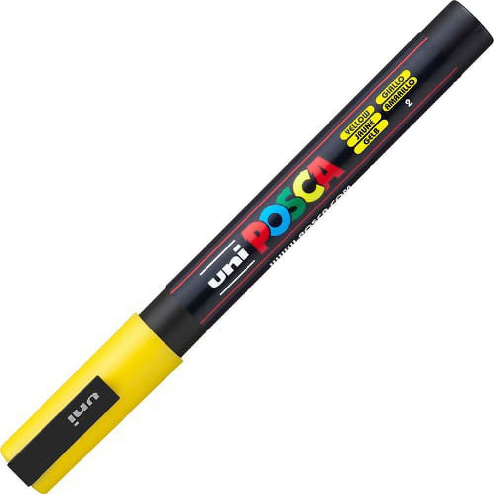 uni Posca PC-5M Paint Markers - Medium Marker Point - Yellow Water Based, Pigment-based Ink - 6 / Pack uni Posca PC-5M Paint Markers - Medium Marker Point - Yellow Water Based, Pigment-based Ink - 6 / Pack