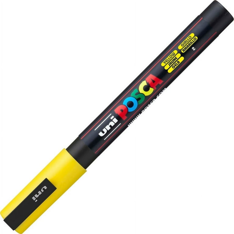 Sharpie Paint Marker - Regular Marker Point - Yellow Oil Based, Water Based Ink - 6 / Pack Sharpie Paint Marker - Regular Marker Point - Yellow Oil Based, Water Based Ink - 6 / Pack
