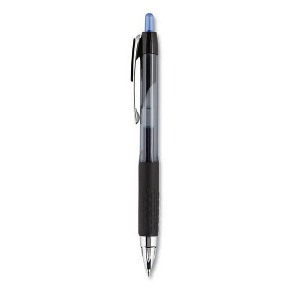 uni-ball Signo 207 Gel Pen, Retractable, Medium 0.7 Mm, Blue Ink, Smoke/black/blue Barrel, Dozen | Order of 1 Dozen