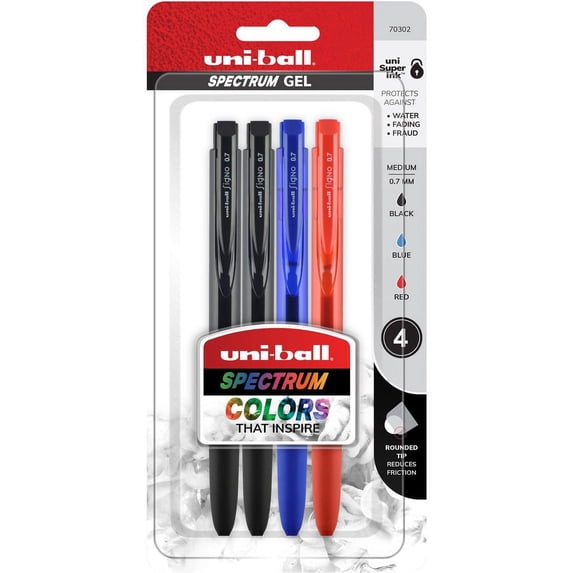 uni-ball Spectrum Gel Pen - 0.7 mm Pen Point Size - Multi Gel-based Ink Bundle of 5 Packs