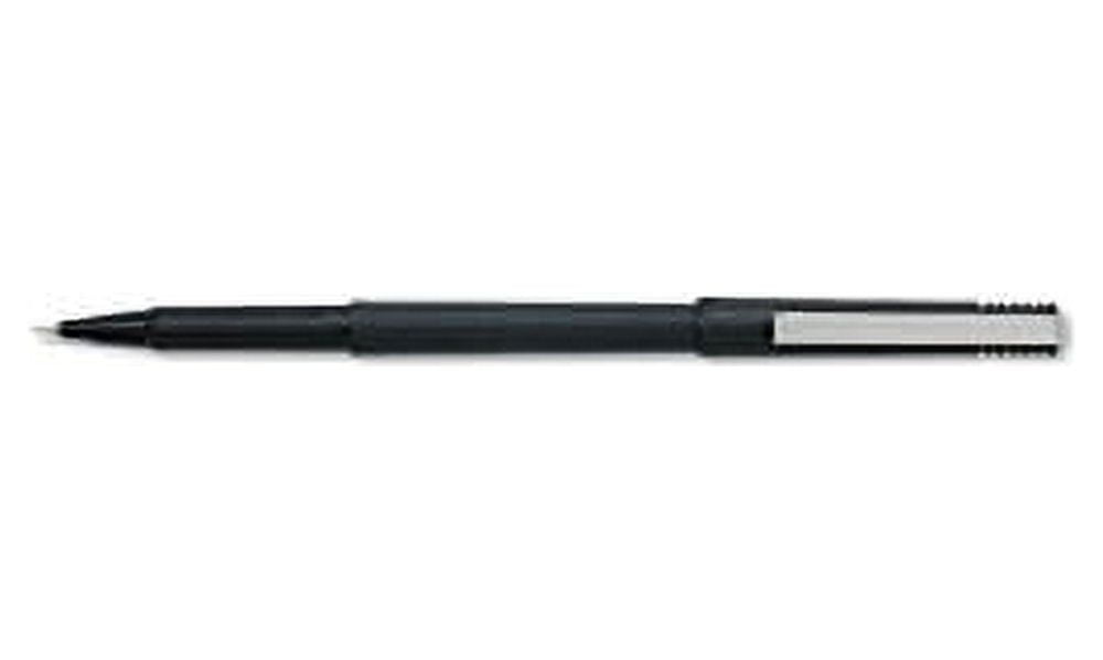 uni-ball : Stick Roller Ball Pen, Black Ink, Micro Fine, 0.50 mm -:- Sold as 2 Packs of - 12 - / - Total of 24 Each