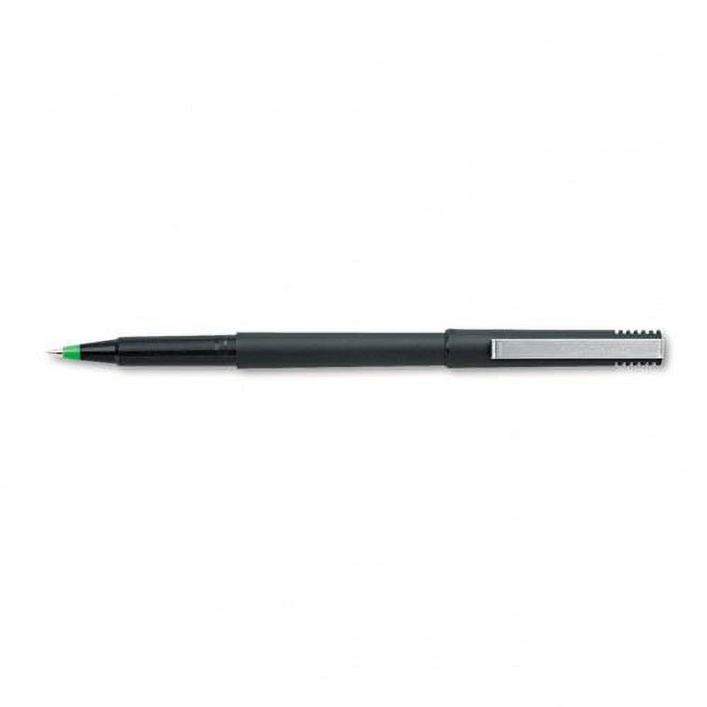 uni-ball : Stick Roller Ball Pen, Green Ink, Micro Fine, 0.50 mm -:- Sold as 2 Packs of - 12 - / - Total of 24 Each