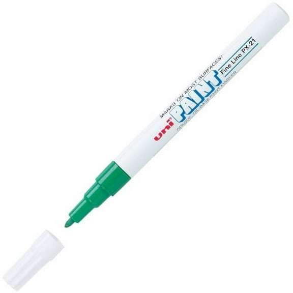 uni-ball Uni-Paint PX-21 Oil-Based Fine Point Marker Fine Marker Point - Green Oil Based Ink - 1 Each
