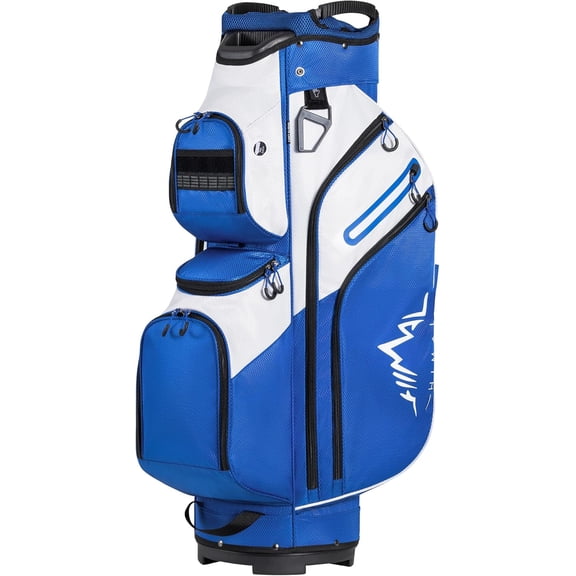 uniHimal Golf Cart Bag, 15 Way Organizer Divider Top with Handles and Rain Cover