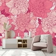 thumbnail image 1 of uniQstiQ Pink Peonies Wallpaper Peel and Stick and Prepasted 100"W x 100"H - Pre-pasted, 1 of 3