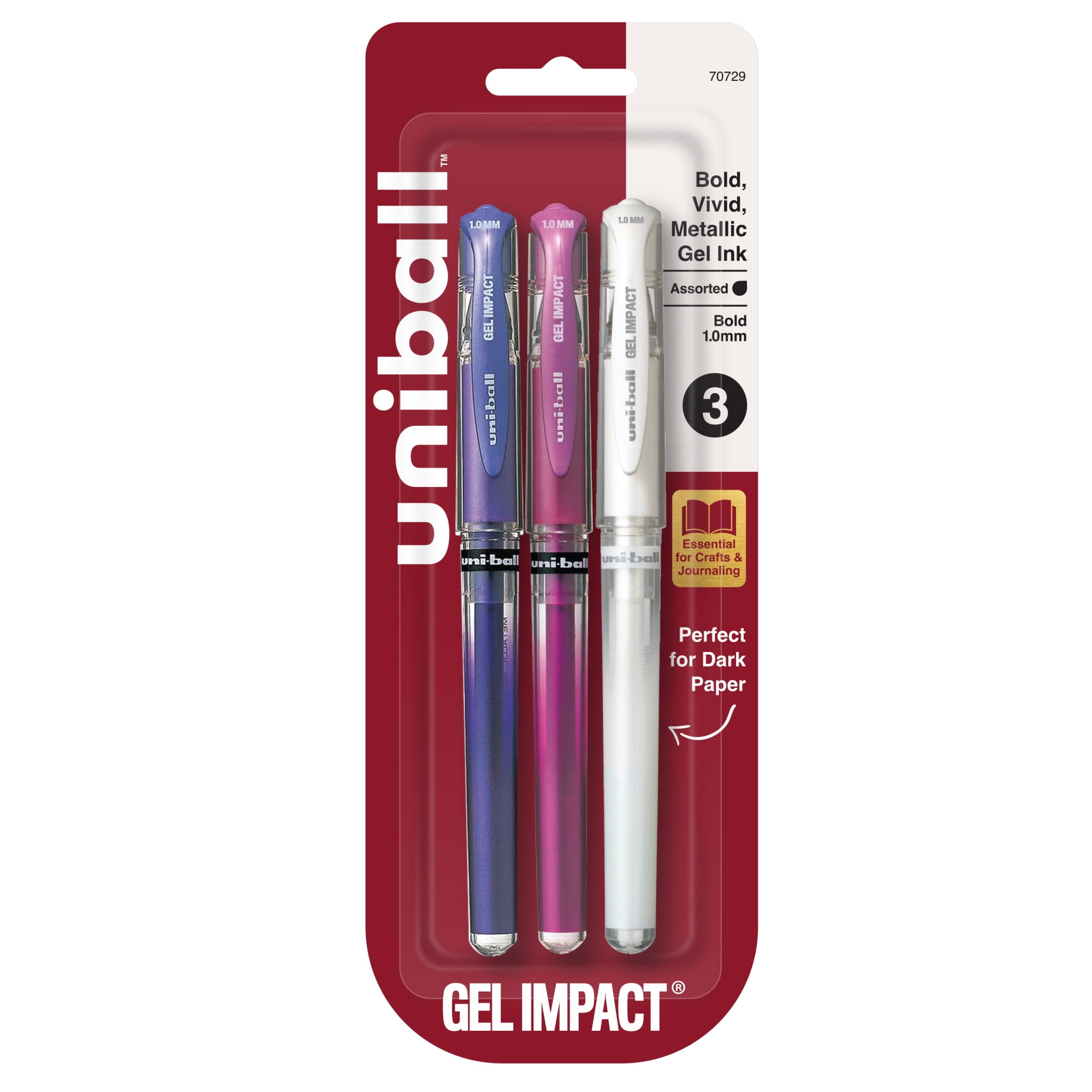 uniball™ Signo Gel Impact Pens, Bold Point Assorted