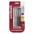 thumbnail image 1 of uniball Jetstream RT Retractable Ballpoint Pens, Fine Point, 0.7mm, Grey Color Barrel, Black Ink, 4 Count, 1 of 9