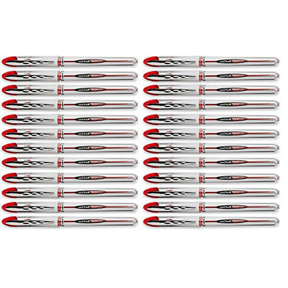 uniball Vision Elite Roller Ball Stick Pen, Red Bold 24 Pens Per Order 69023