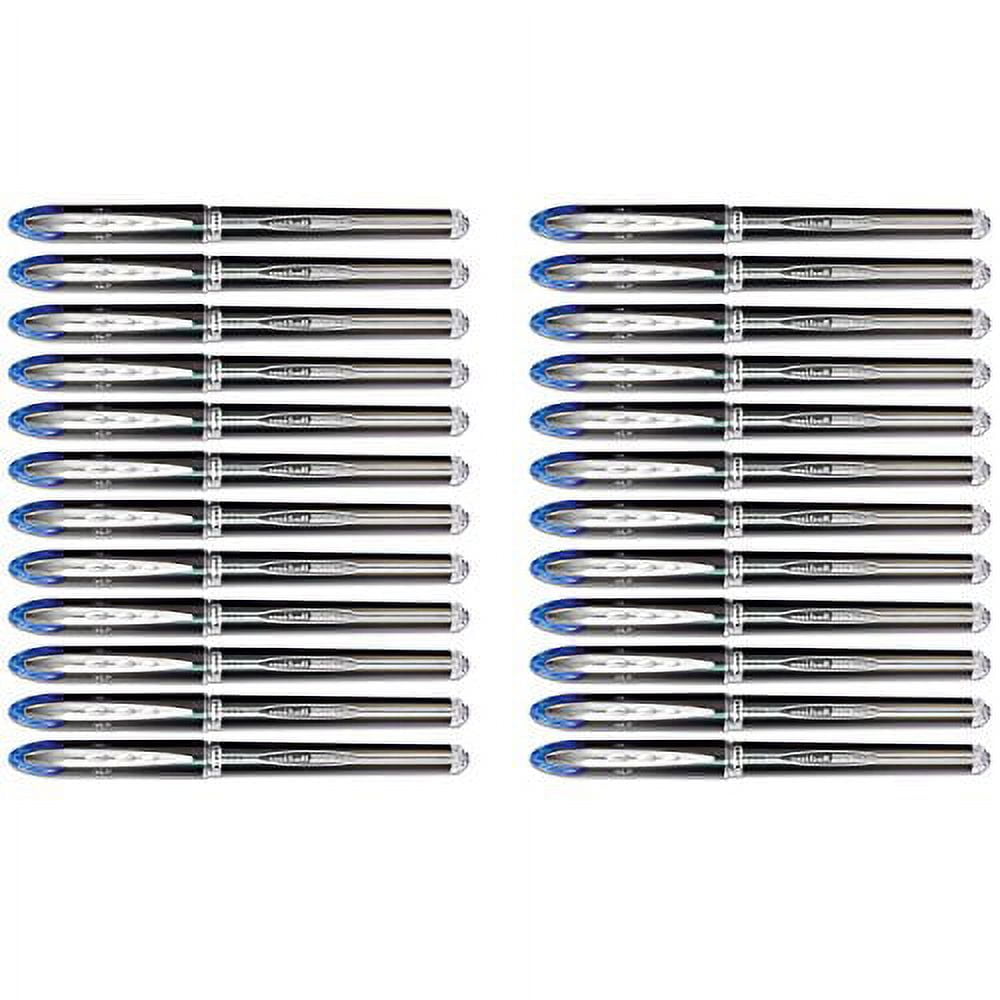 uniball Vision Elite Stick Roller Ball Pen, Blue, Super Fine, 24 Pens (69177)