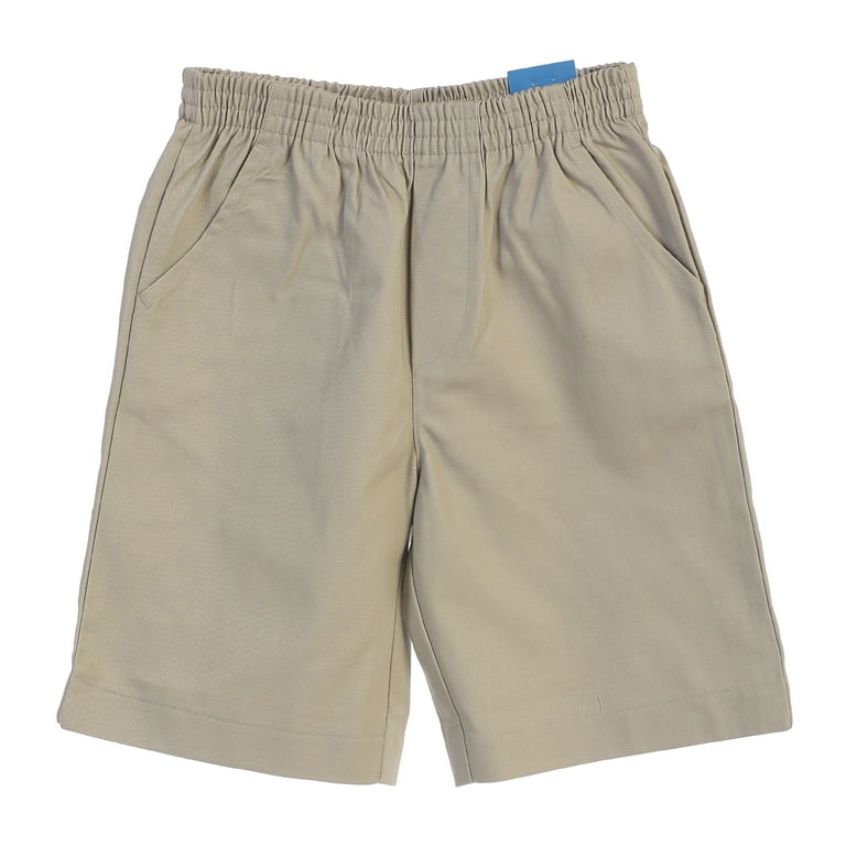 unik Boys All Elastic Waist Pull up Shorts Khaki Size