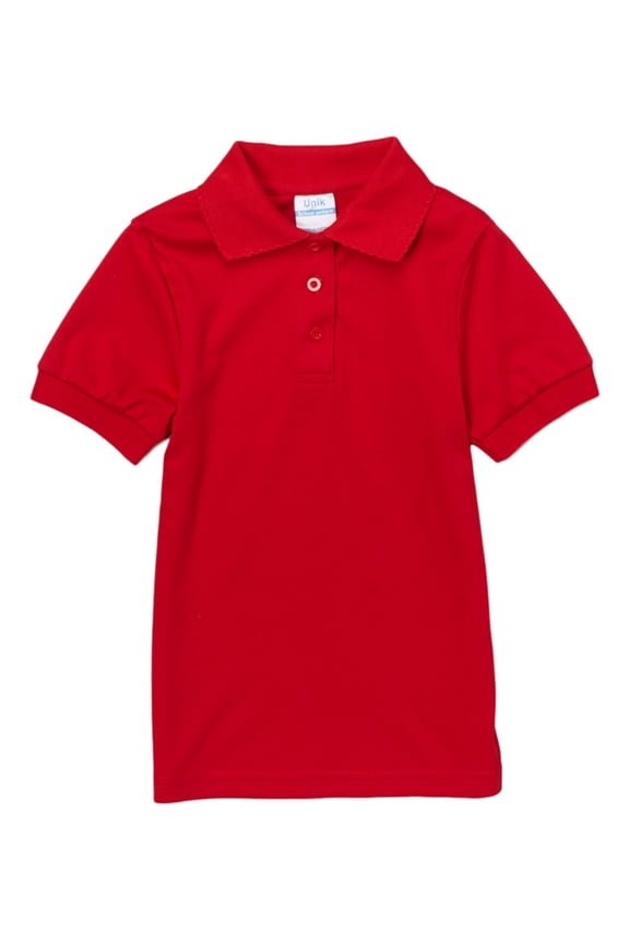 Girls School Uniform Short Sleeve Polo Shirt (Little Girls & Big Girls)