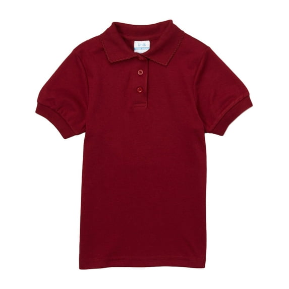 unik Girls School Uniform Short Sleeve Polo Shirt (Little Girls & Big Girls)