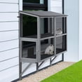 thumbnail image 1 of unipaws Bug Proof Cat Catio, 2 Tiers Window Box Enclosure for Multiple Indoor Cats, 1 of 7