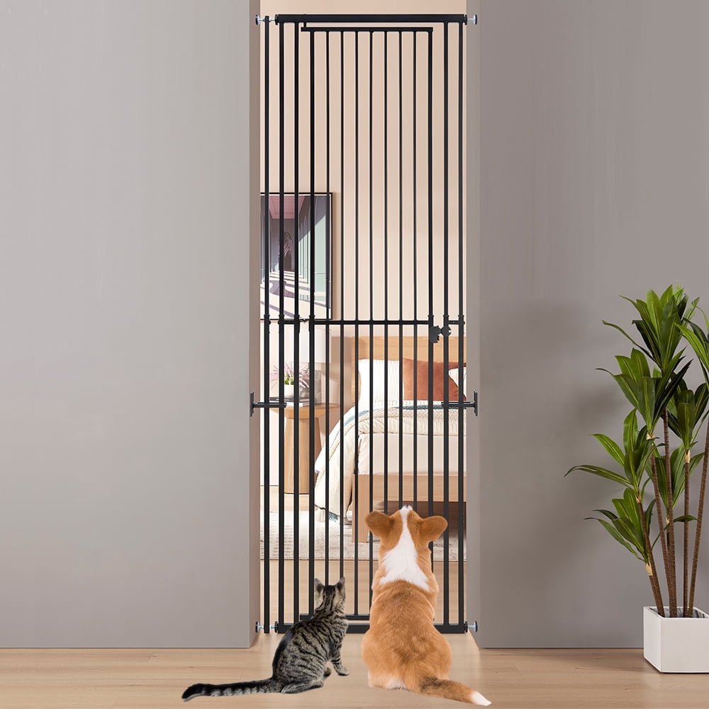 unipaws Extra Tall Cat Gate, Adjustable 47’’-87’’ Height, Fits 27.5 ...