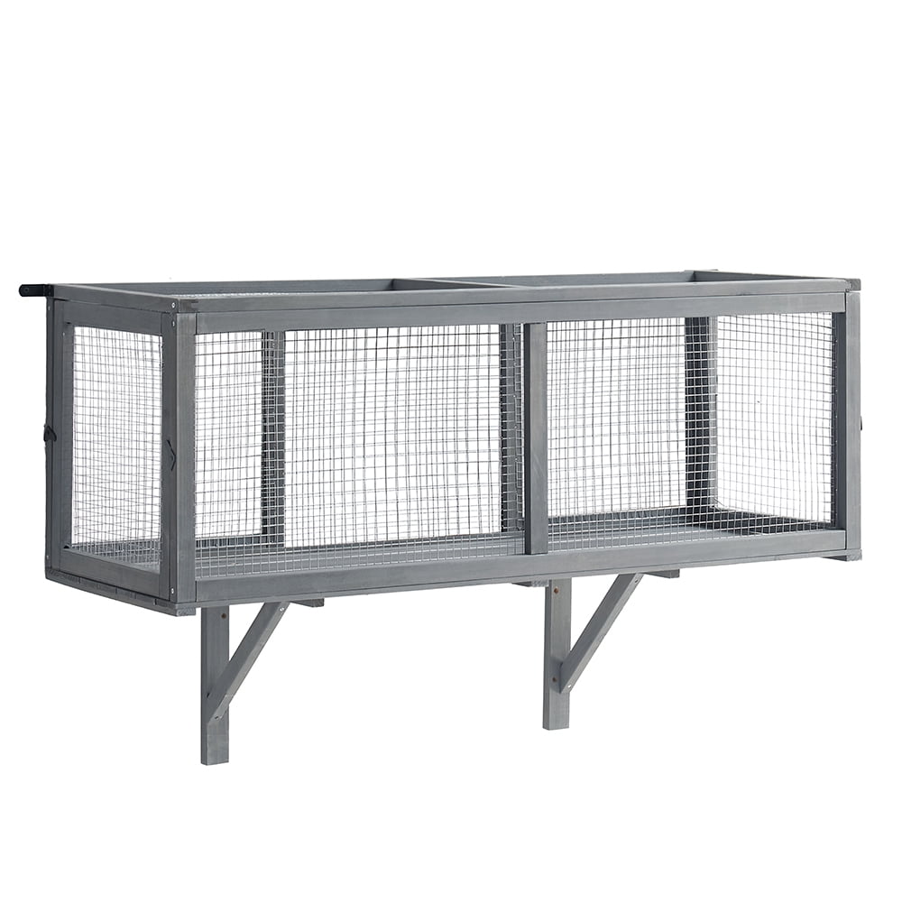 unipaws Outdoor Cat Tunnel, Extendable Passage Connect Home to Outdoor Cat Catio Enclosure House, 45’’ Safe Tunnel Walkway for Indoor Kittens, Wooden Pet Tube for Window Deck Patio Balcony Garden