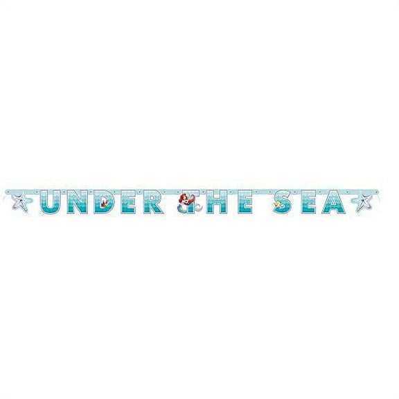 unique industries the little mermaid 6' jointed banner
