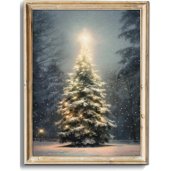 Neutral Vintage Wall Art for Home Decor, Farmhouse Landscape Tree Sketches Drawing Wall Decor, Rustic Nature Canvas Prints Antique Moody Neutral Landscape Oil Painting Vintage Art Pictures