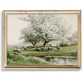 thumbnail image 1 of Neutral Vintage Wall Art for Home Decor, Farmhouse Landscape Tree Sketches Drawing Wall Decor, Rustic Nature Canvas Prints Antique Moody Neutral Landscape Oil Painting Vintage Art Pictures, 1 of 14