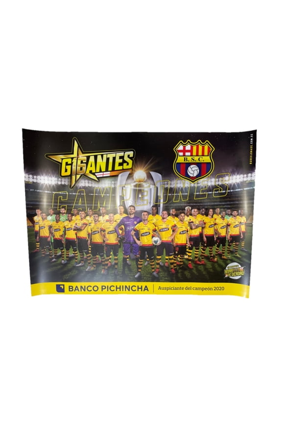 Poster Barcelona Sporting Club Ecuador Collection Champion 2020