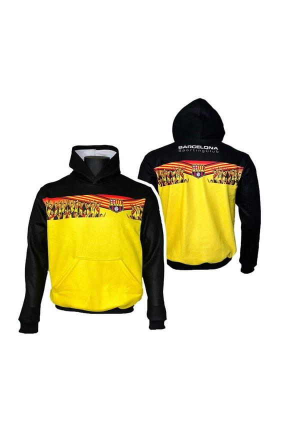 unisex Barcelona sporting club hoodie 2023 BSC Store USA Yellow