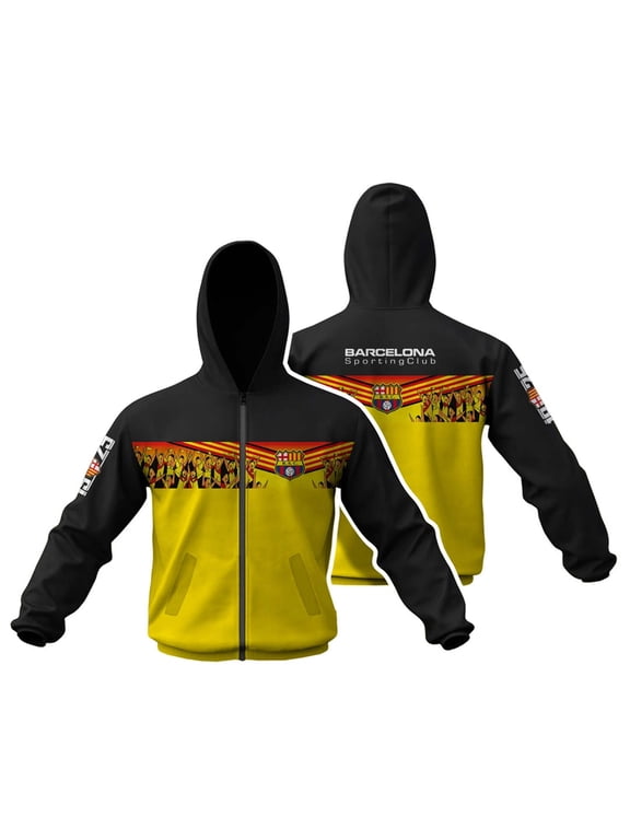 unisex Barcelona sporting club light jacket 2023 BSC Store USA Black