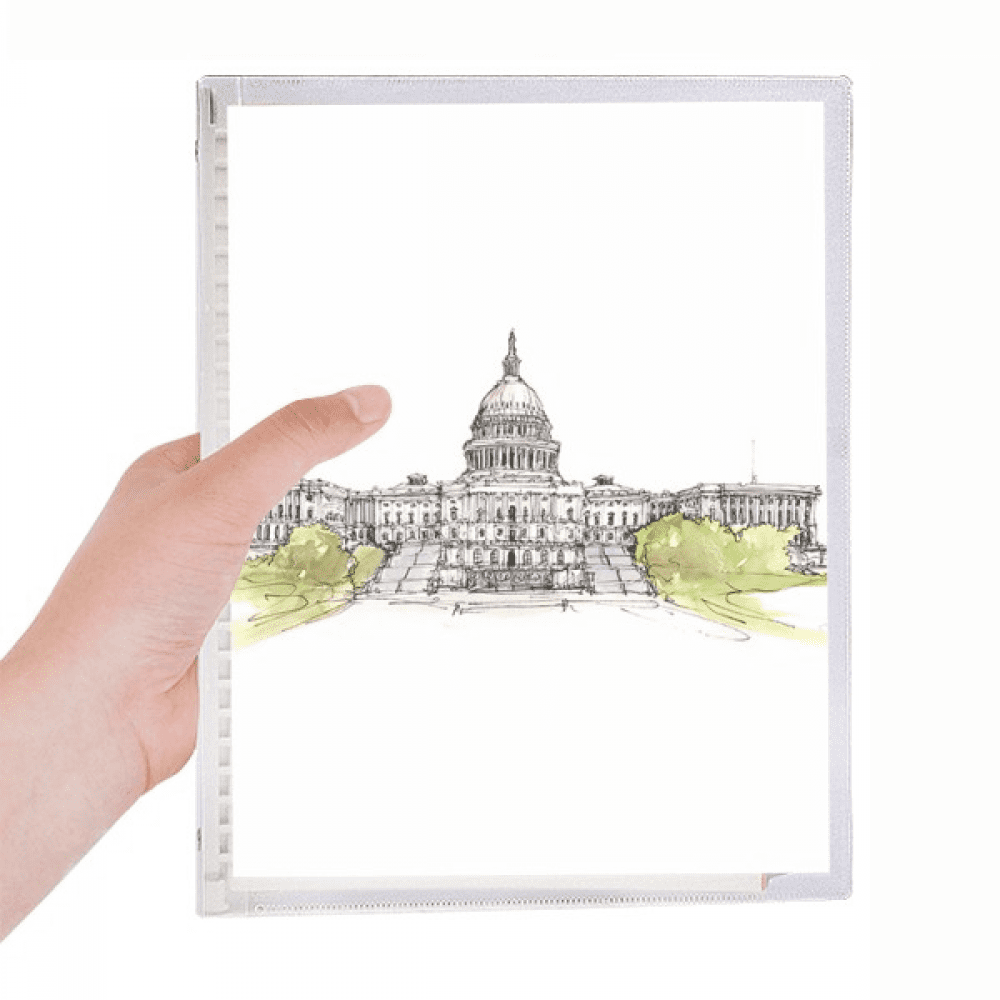 united states capitol notebook loose diary refillable journal statiry