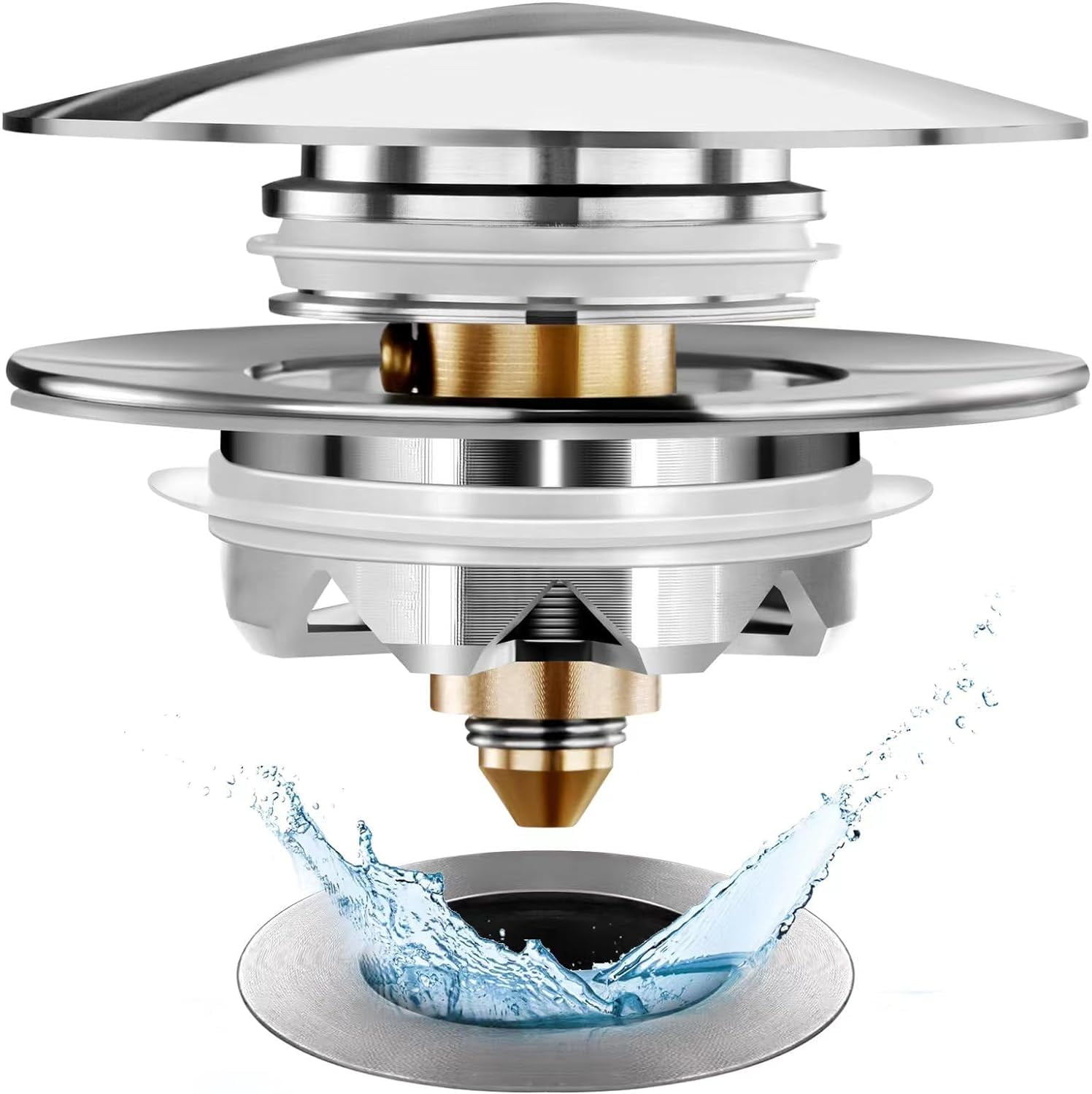 universal Tub Stopper Bathtub Drain, Pop Up Bathtub Drain Plug and Cover, Replaces Bathtub Lift ...