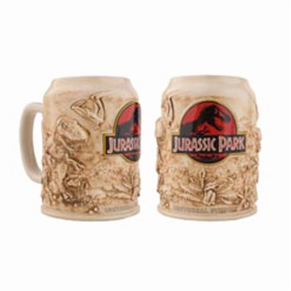 universal studios jurassic park large stein beer ceramic coffee mug new