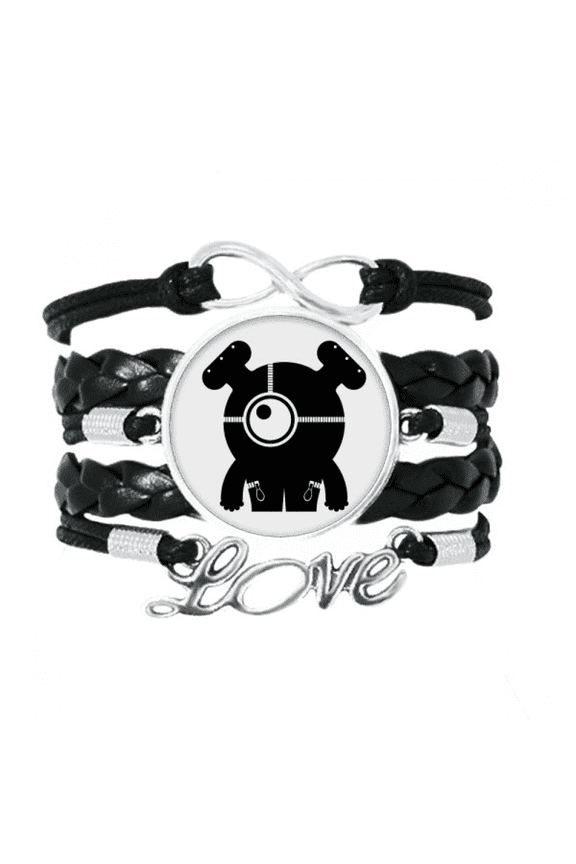 universe alien monster alien bracelet love accessory twisted leather knitting wristband