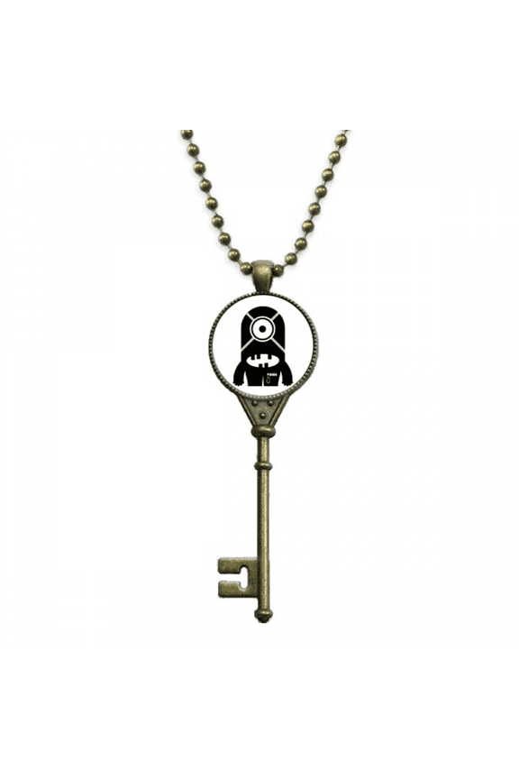 universe alien monster alien key necklace pendant tray embellished chain