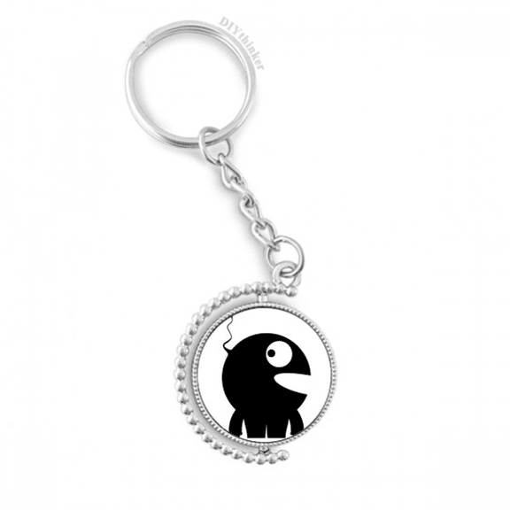 universe alien monster alien rotatable keyholder disc accessories chain clip