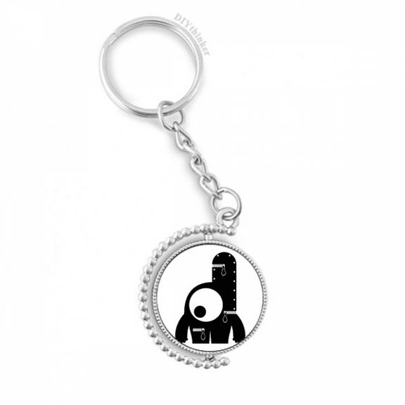 universe alien monster alien rotatable keyholder disc accessories chain clip